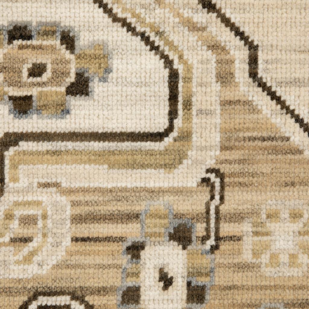 Oriental Weavers Acacia ACA03 Tan Rectangle Indoor Runner Oriental Pattern-