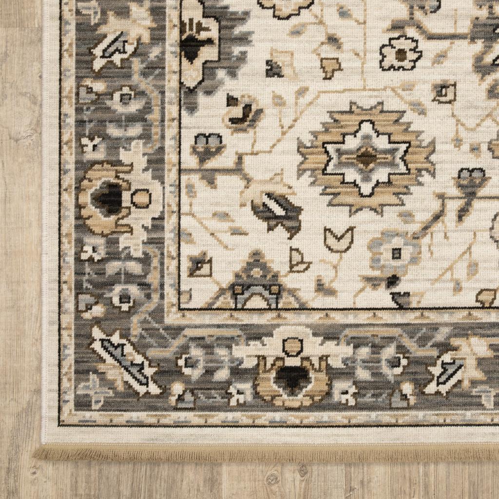 Oriental Weavers Acacia ACA06 Beige Rectangle Indoor Runner Oriental Pattern-