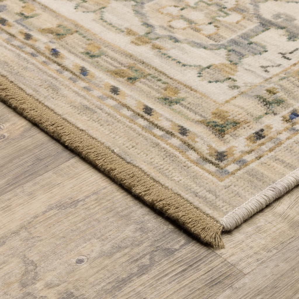Oriental Weavers Acacia ACA07 Beige Rectangle Indoor Runner Oriental Pattern-