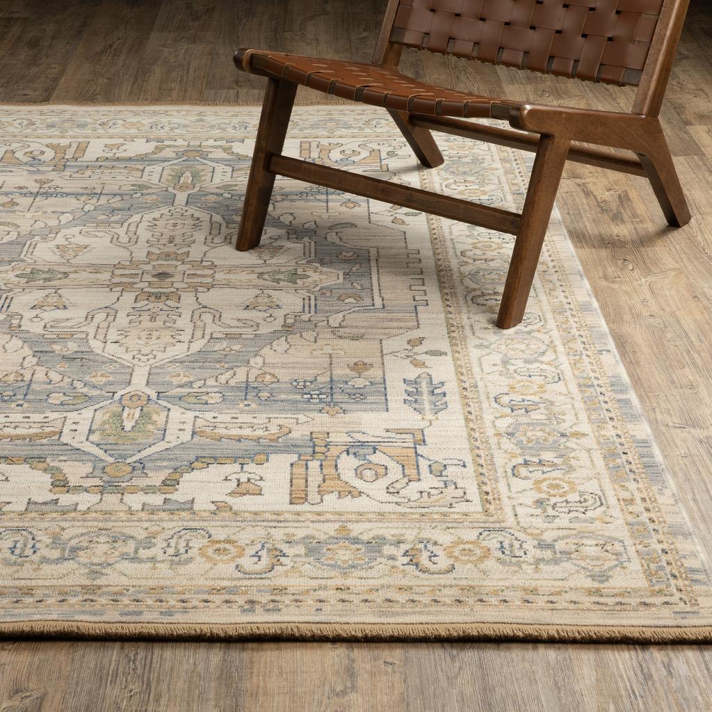 Oriental Weavers Acacia ACA07 Beige Rectangle Indoor Runner Oriental Pattern-
