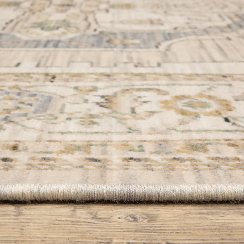 Oriental Weavers Acacia ACA07 Beige Rectangle Indoor Runner Oriental Pattern-