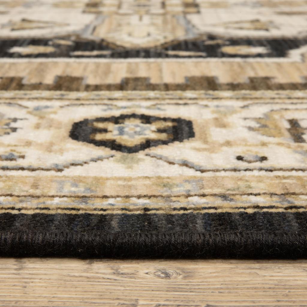 Oriental Weavers Acacia ACA08 Tan Rectangle Indoor Runner Oriental Pattern-