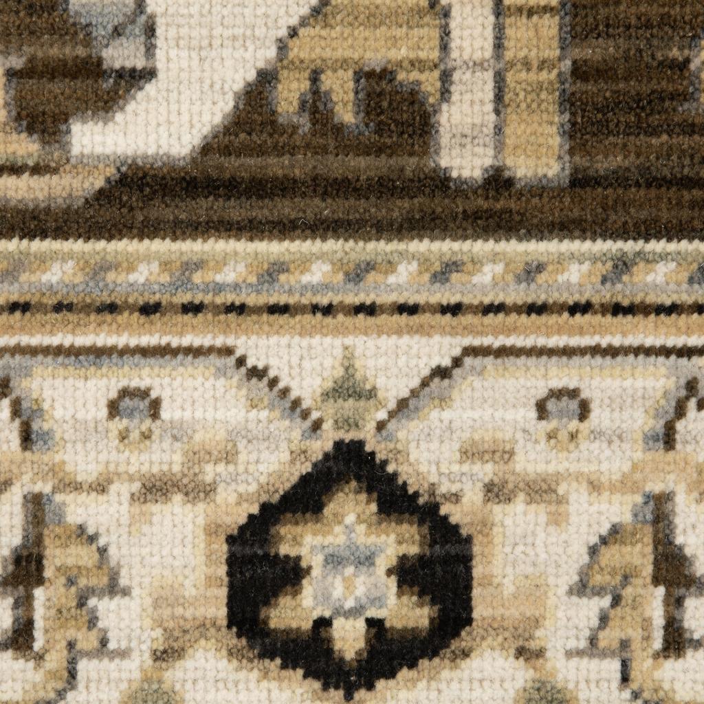 Oriental Weavers Acacia ACA08 Tan Rectangle Indoor Runner Oriental Pattern-