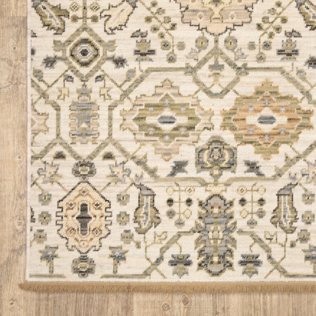 Oriental Weavers Acacia ACA11 Beige Rectangle Indoor Runner Oriental Pattern-