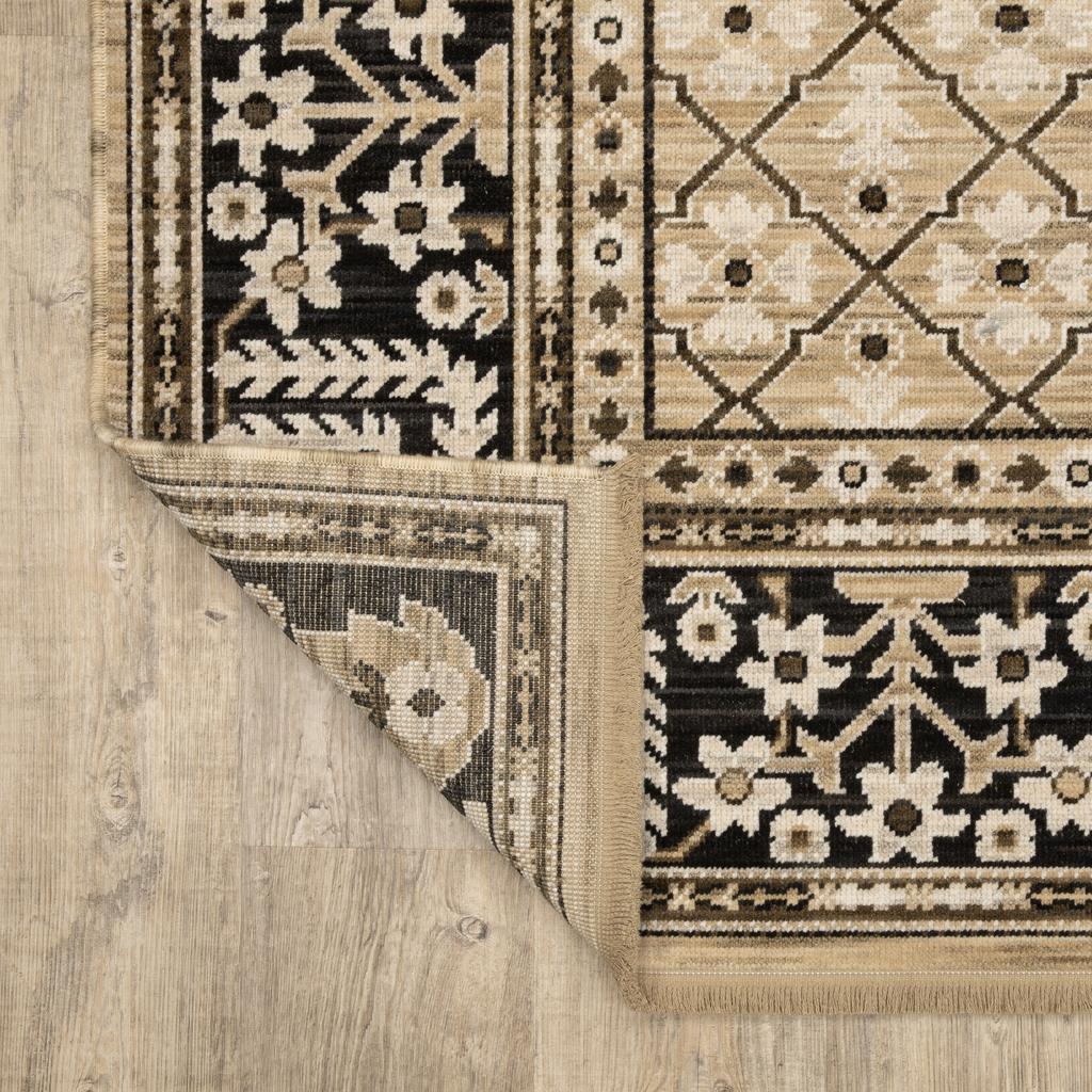 Oriental Weavers Acacia ACA12 Tan Rectangle Indoor Runner Oriental Pattern-