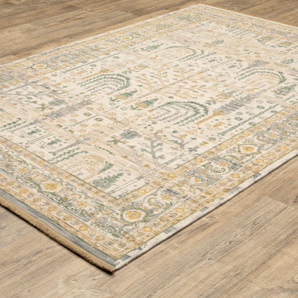 Oriental Weavers Acacia ACA14 Beige Rectangle Indoor Area Rug Oriental Pattern-