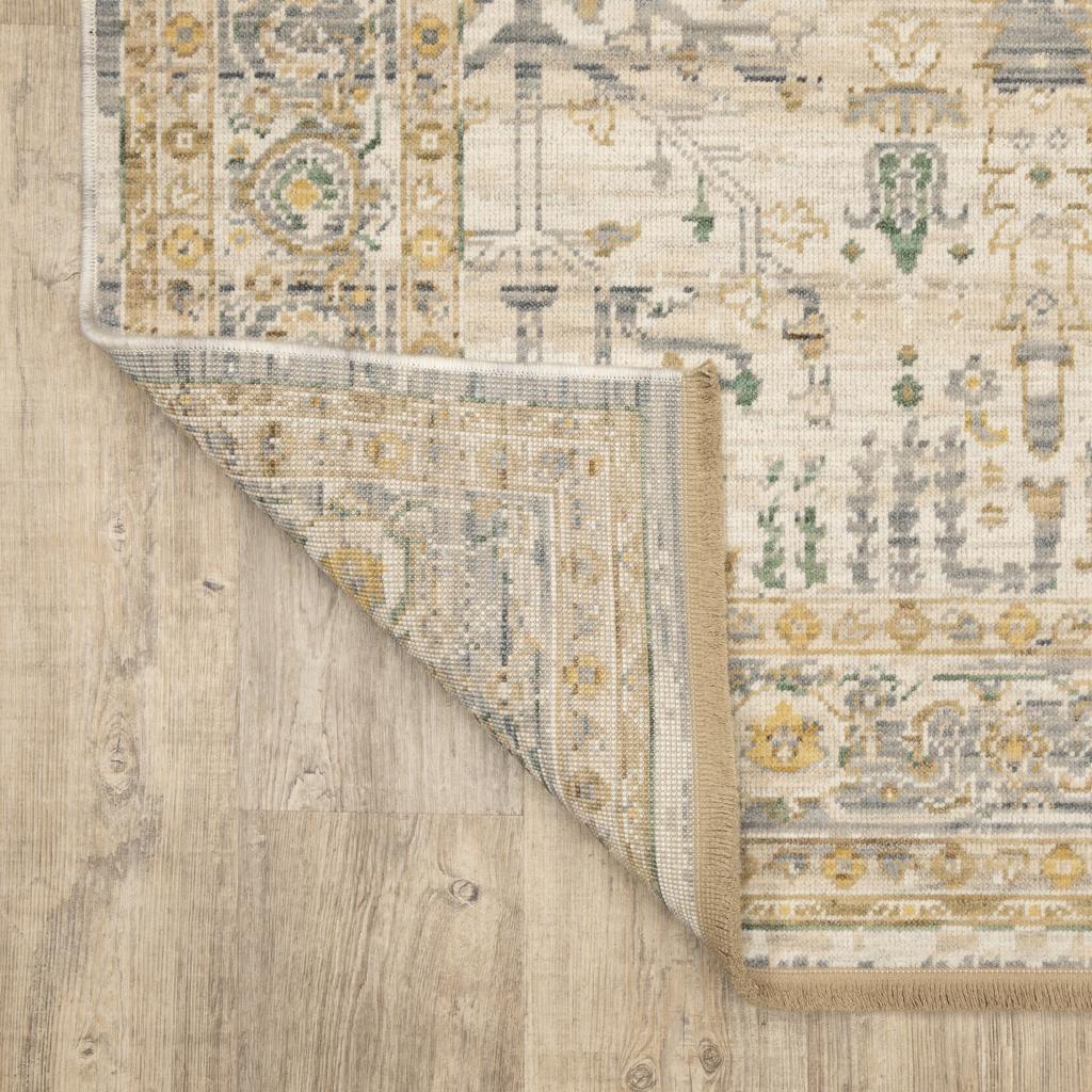Oriental Weavers Acacia ACA14 Beige Rectangle Indoor Runner Oriental Pattern-