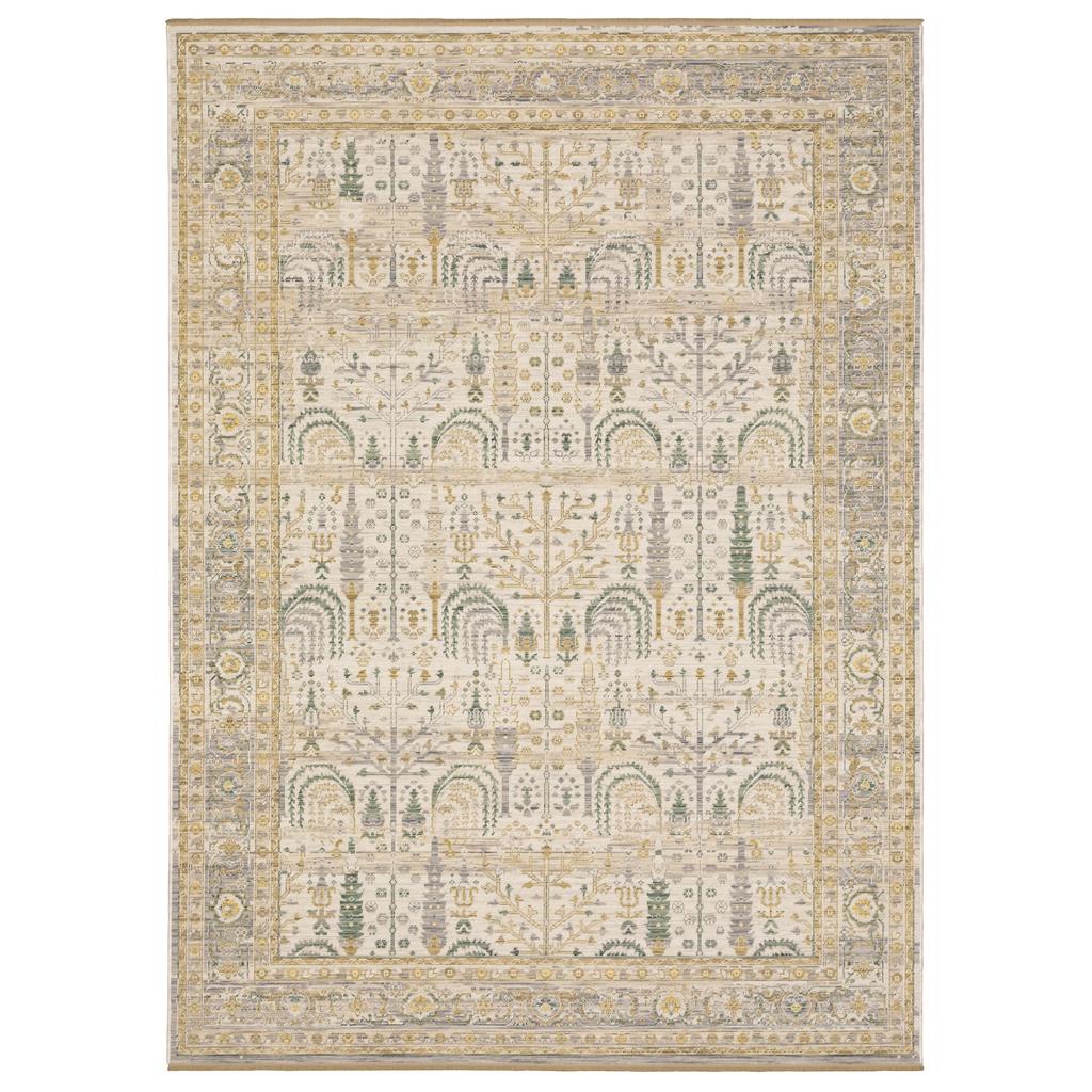 Oriental Weavers Acacia ACA14 Beige Rectangle Indoor Runner Oriental Pattern-