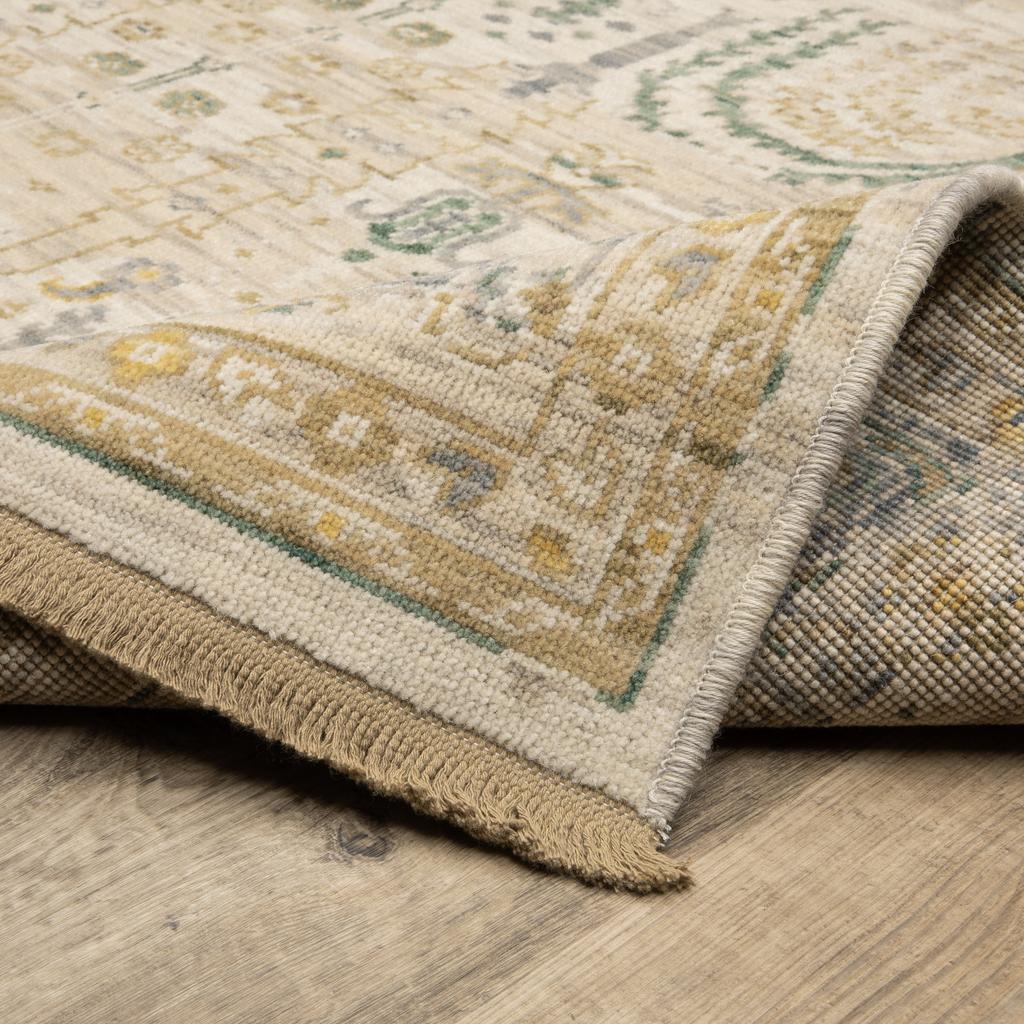 Oriental Weavers Acacia ACA14 Beige Rectangle Indoor Runner Oriental Pattern-