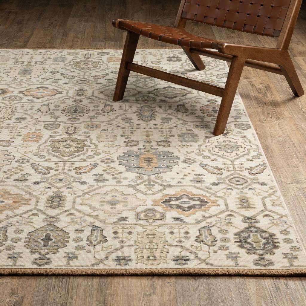 Oriental Weavers Acacia ACA16 Ivory Rectangle Indoor Area Rug Oriental Pattern-