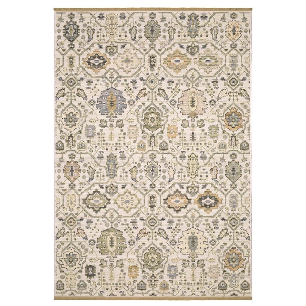 Oriental Weavers Acacia ACA16 Ivory Rectangle Indoor Area Rug Oriental Pattern-