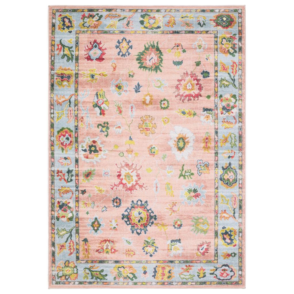 Oriental Weavers Addison ADD01 Pink Rectangle Indoor Area Rug Oriental Pattern-