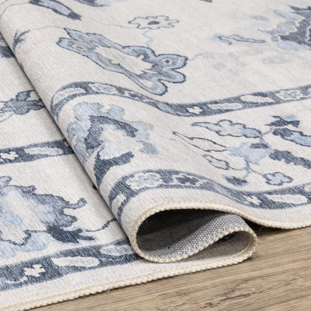 Oriental Weavers Addison ADD02 Ivory Rectangle Indoor Area Rug Oriental Pattern-