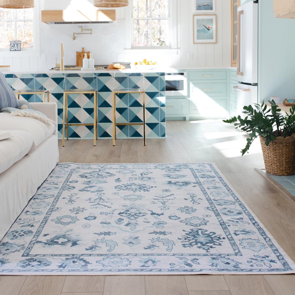 Oriental Weavers Addison ADD02 Ivory Rectangle Indoor Area Rug Oriental Pattern-