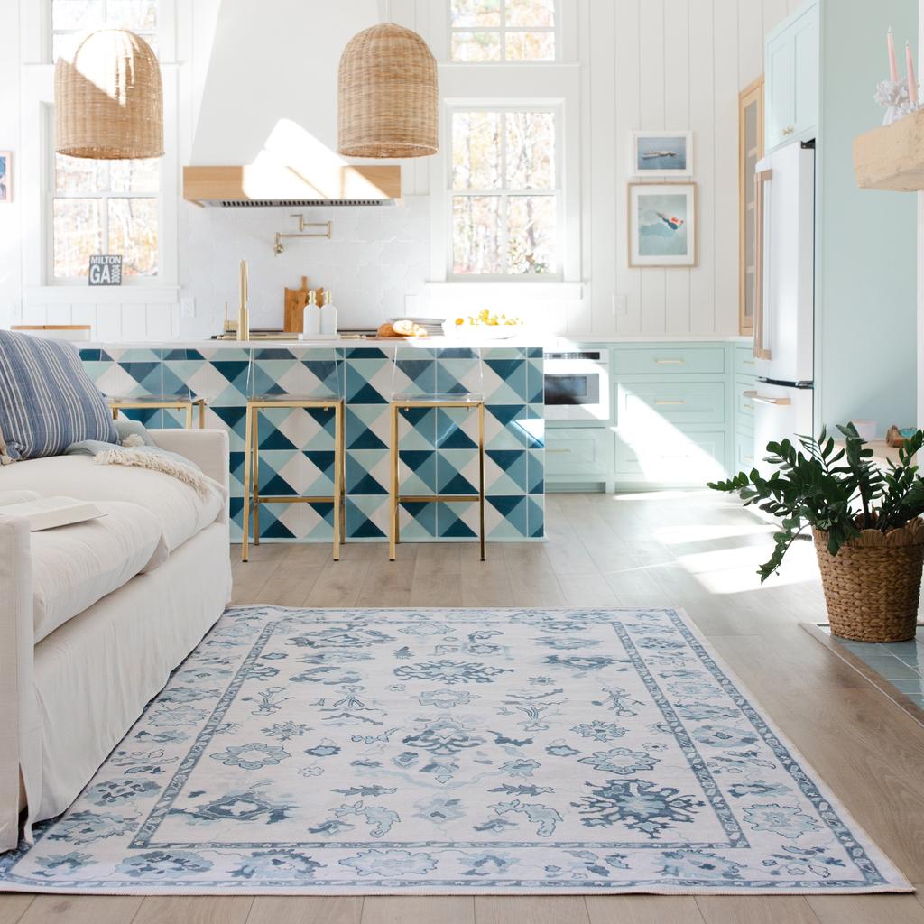 Oriental Weavers Addison ADD02 Ivory Rectangle Indoor Area Rug Oriental Pattern-