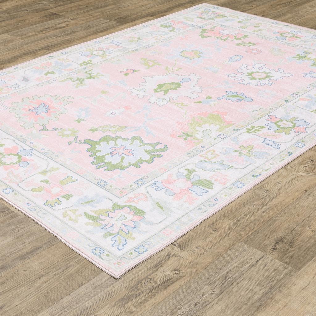 Oriental Weavers Addison ADD04 Pink Rectangle Indoor Area Rug Oriental Pattern-