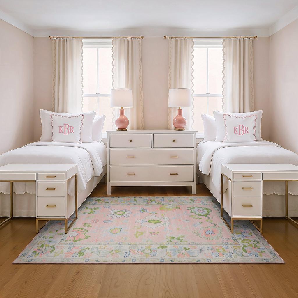 Oriental Weavers Addison ADD04 Pink Rectangle Indoor Area Rug Oriental Pattern-