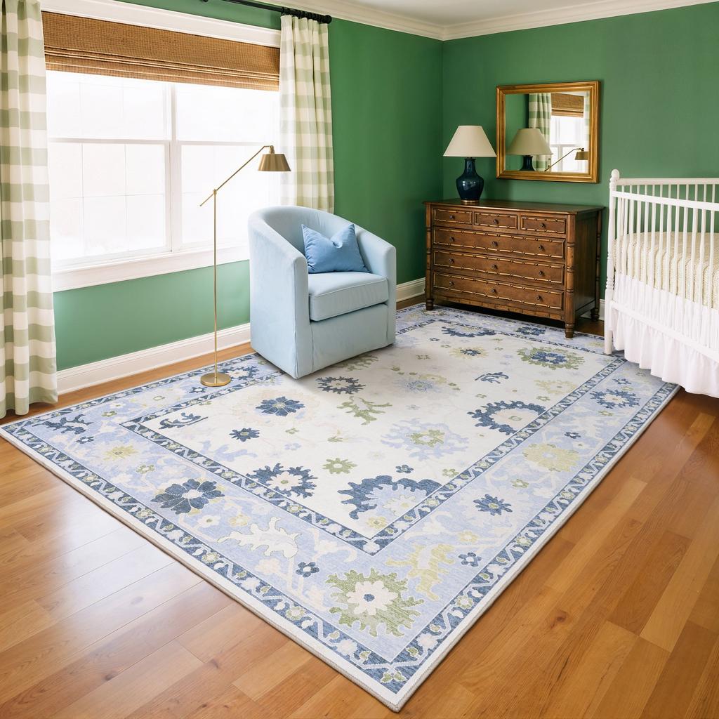 Oriental Weavers Addison ADD05 White Rectangle Indoor Area Rug Oriental Pattern-