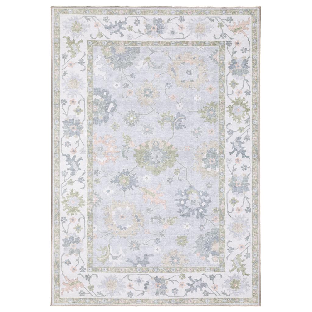 Oriental Weavers Addison ADD06 Blue Rectangle Indoor Area Rug Oriental Pattern-