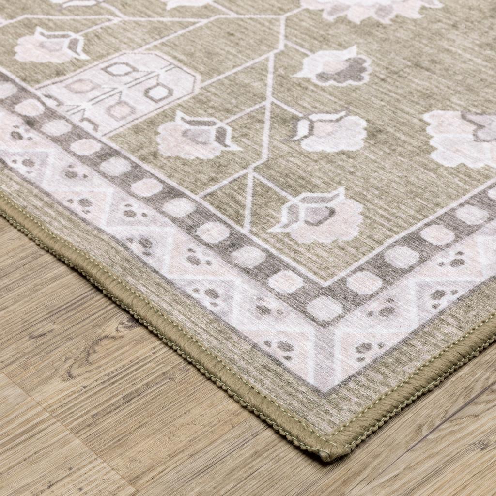 Oriental Weavers Addison ADD07 Brown Rectangle Indoor Area Rug Oriental Pattern-