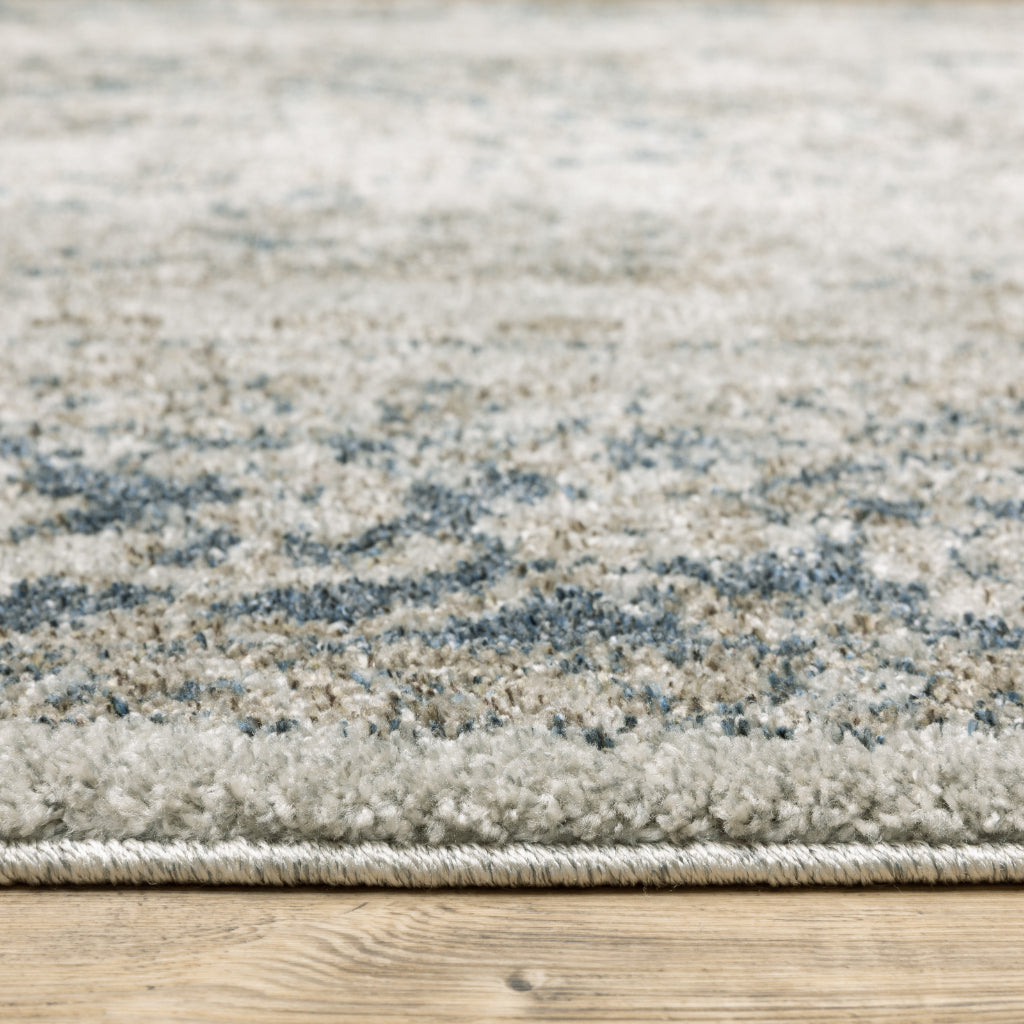 Oriental Weavers Alton 002W9 Gray Rectangle Indoor Runner - Luxurious Machine Made Rug with Distressed Medallion Design-