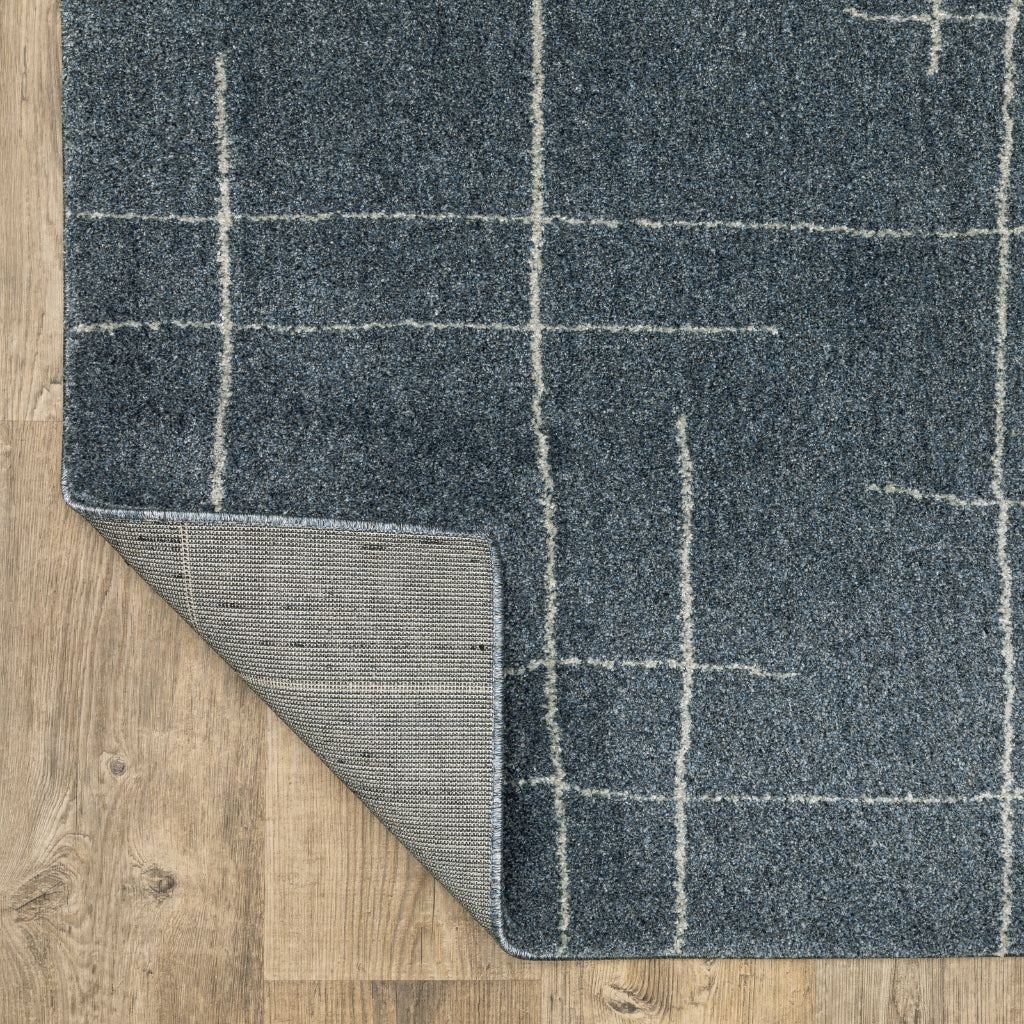 Oriental Weavers Alton 040B9 Blue Rectangle Indoor Runner - Luxurious Contemporary Rug with Stripe Design-
