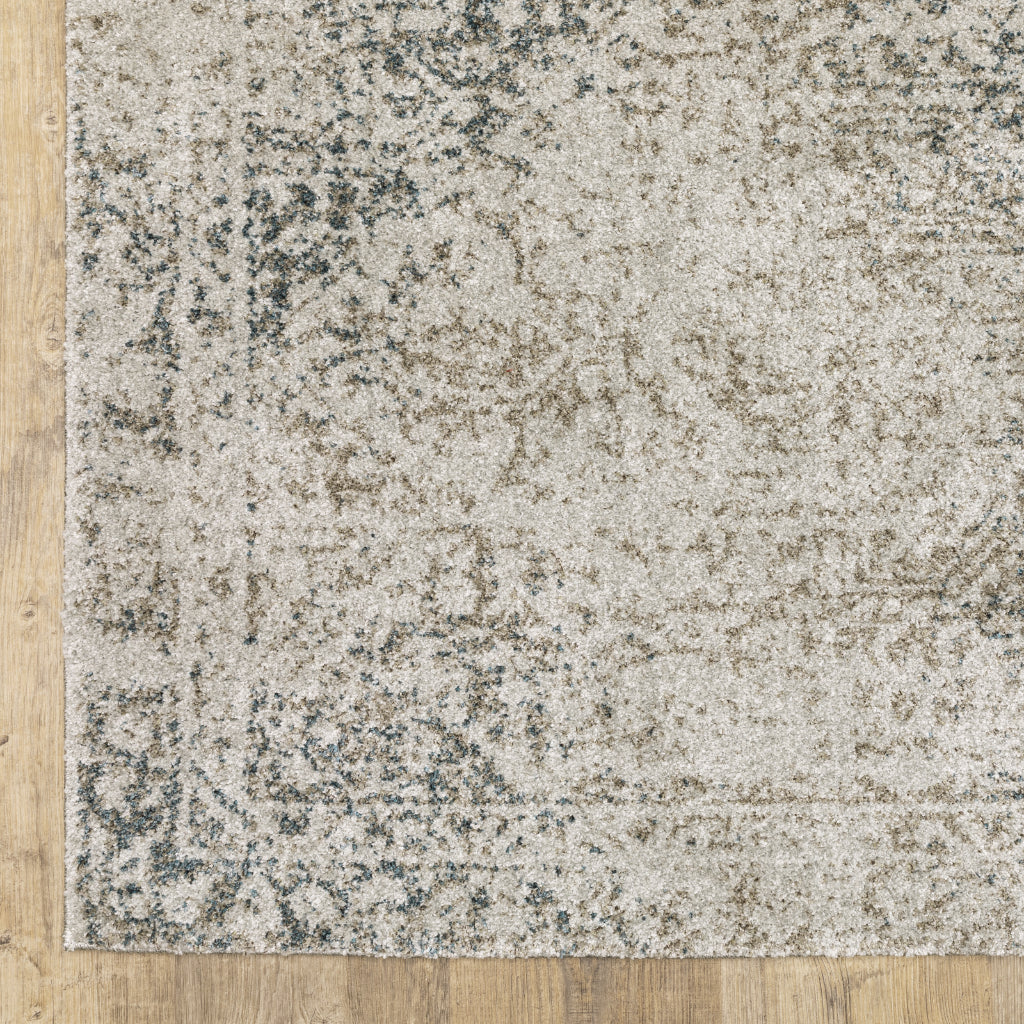 Oriental Weavers Alton 070E9 Gray Rectangle Indoor Runner - Luxurious Machine Made Rug with Distressed Oriental Design-