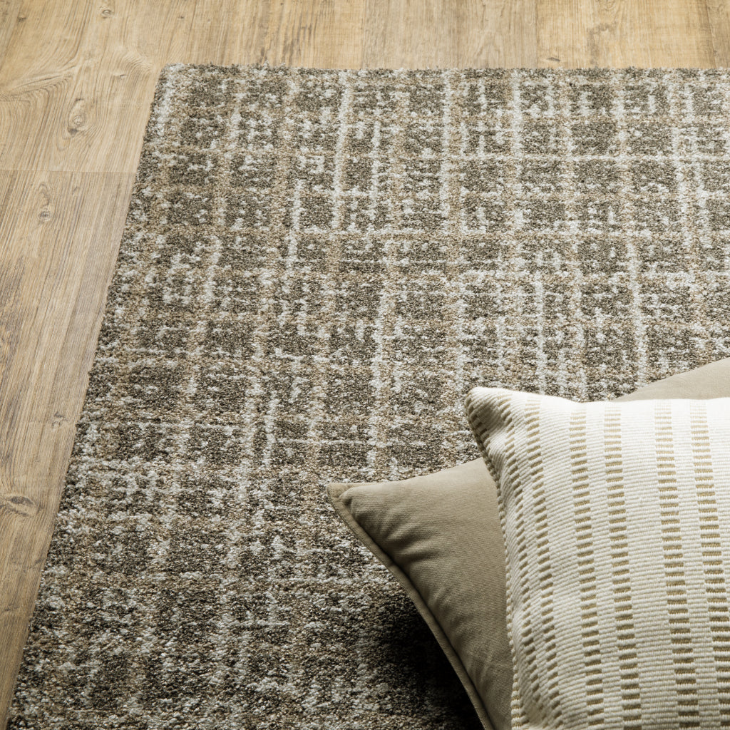 Oriental Weavers Alton 090N9 Gray Rectangle Indoor Area Rug - Luxurious Contemporary Rug with Distressed Geometric Design-