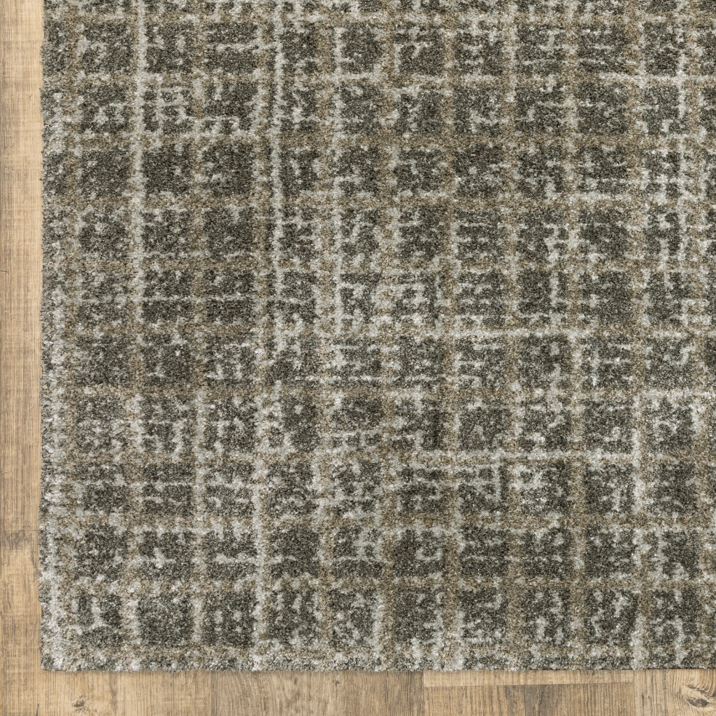 Oriental Weavers Alton 090N9 Gray Rectangle Indoor Runner - Luxurious Contemporary Rug with Distressed Geometric Design-