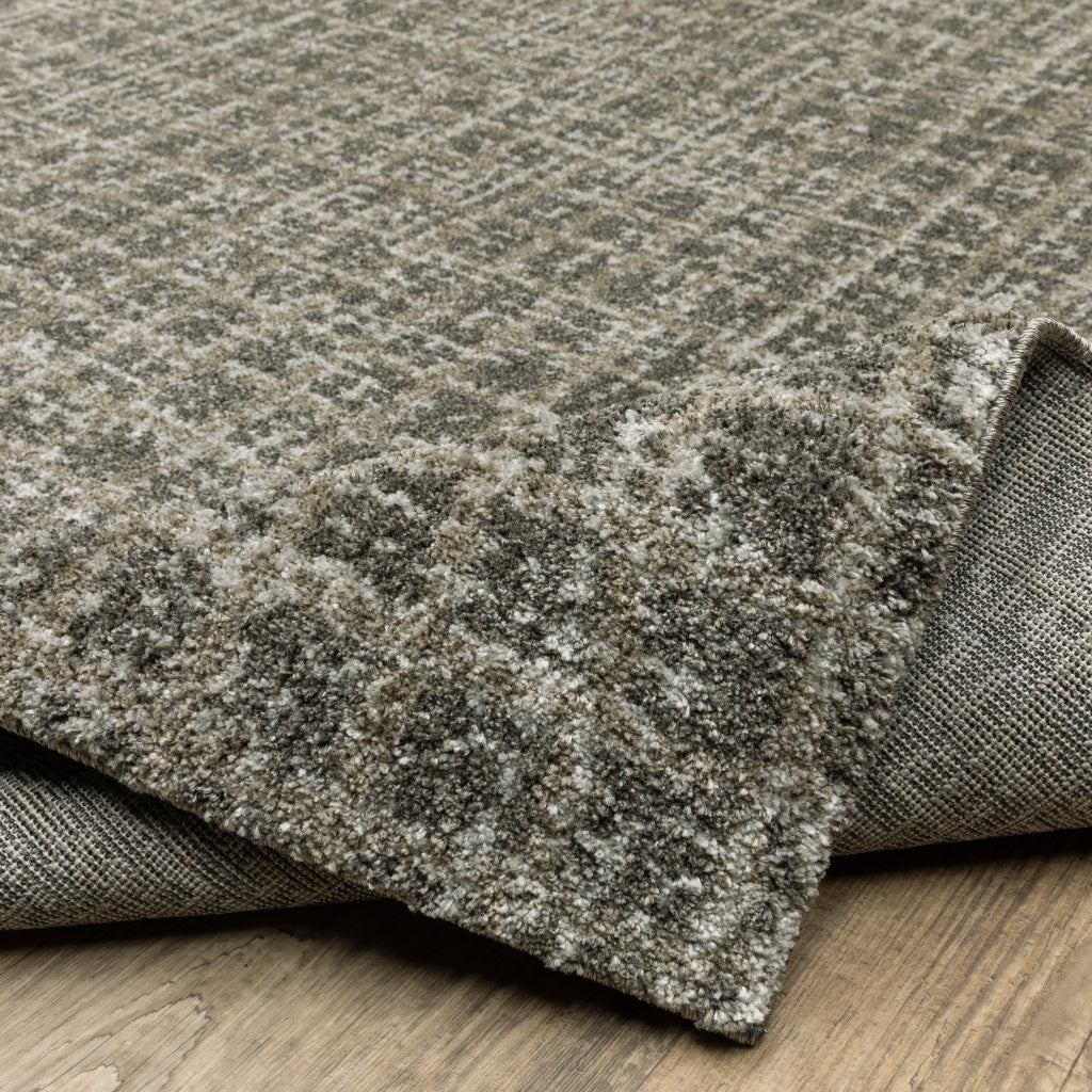 Oriental Weavers Alton 090N9 Gray Rectangle Indoor Runner - Luxurious Contemporary Rug with Distressed Geometric Design-