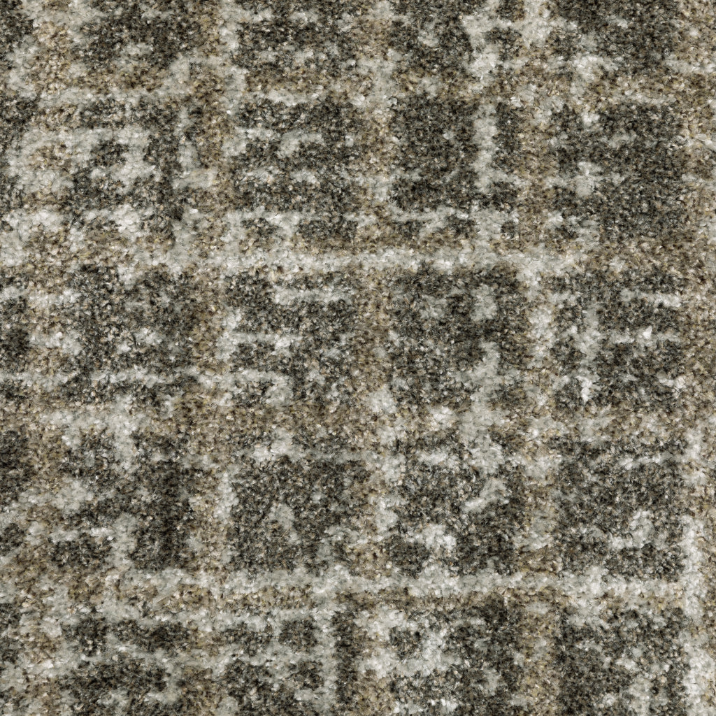 Oriental Weavers Alton 090N9 Gray Rectangle Indoor Runner - Luxurious Contemporary Rug with Distressed Geometric Design-