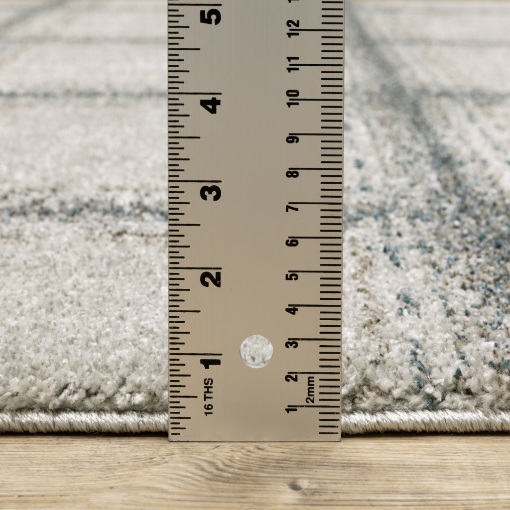 Oriental Weavers Alton 092E9 Gray Rectangle Indoor Area Rug - Luxurious Machine Made Rug with Geometric Design-