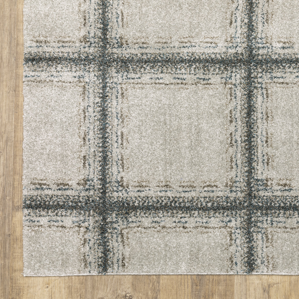 Oriental Weavers Alton 092E9 Gray Rectangle Indoor Runner - Luxurious Machine Made Rug with Geometric Design-