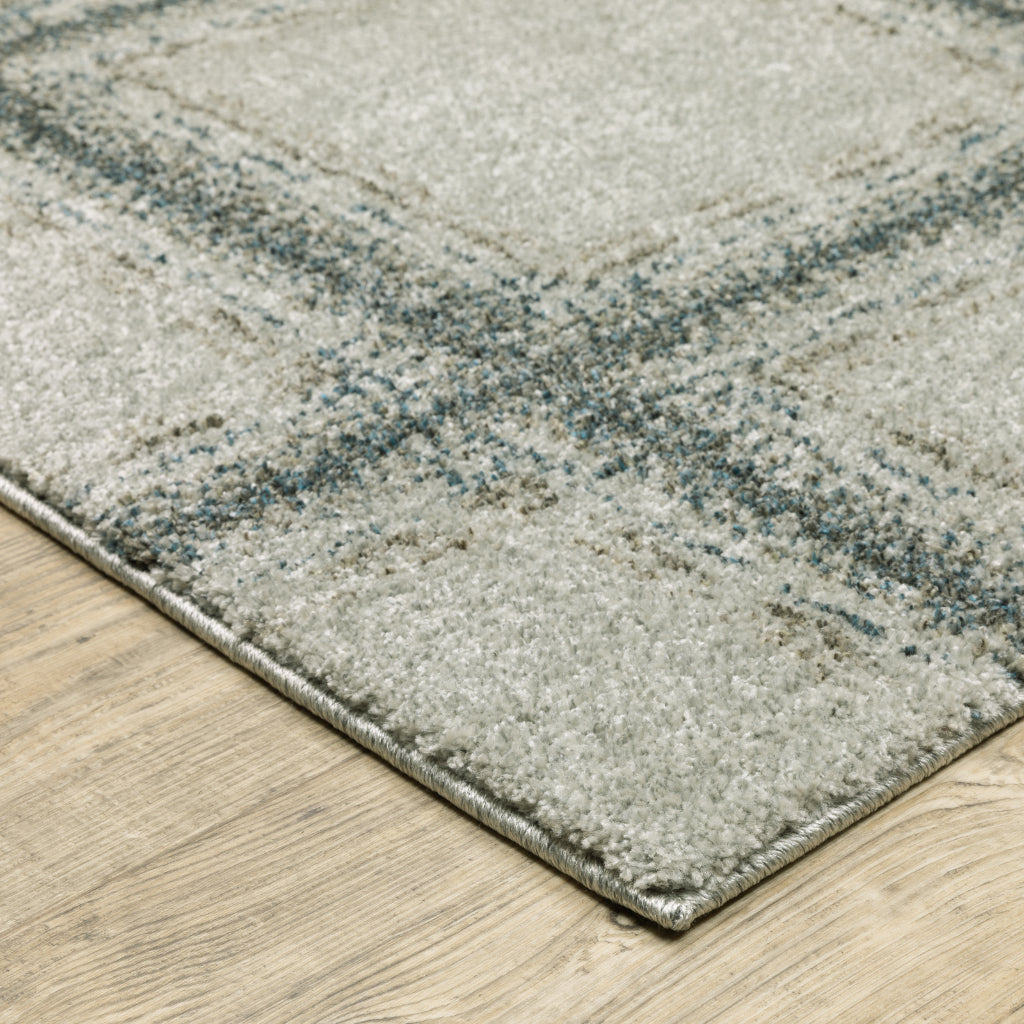 Oriental Weavers Alton 092E9 Gray Rectangle Indoor Runner - Luxurious Machine Made Rug with Geometric Design-