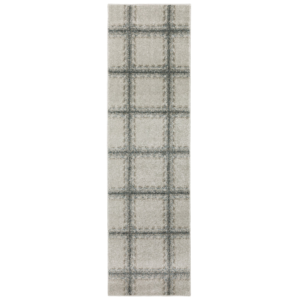 Oriental Weavers Alton 092E9 Gray Rectangle Indoor Runner - Luxurious Machine Made Rug with Geometric Design-