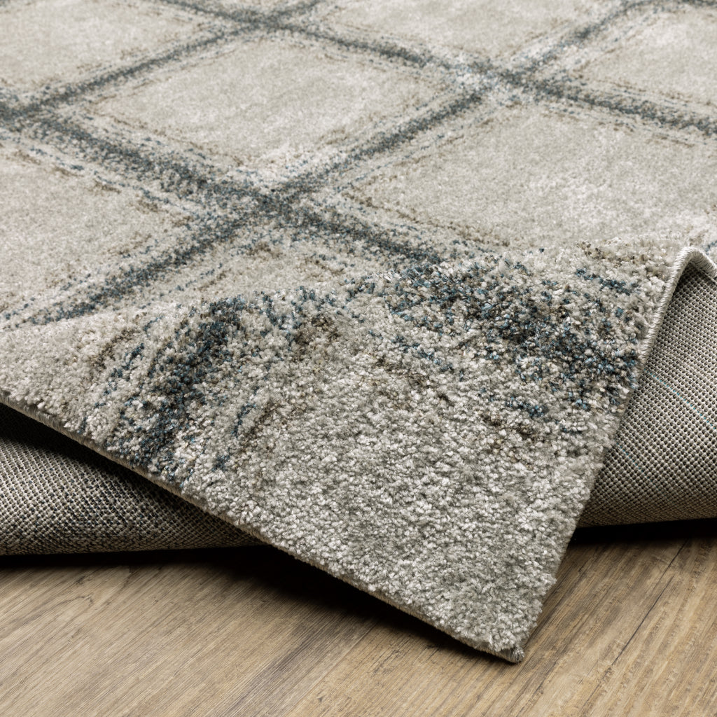 Oriental Weavers Alton 092E9 Gray Rectangle Indoor Runner - Luxurious Machine Made Rug with Geometric Design-