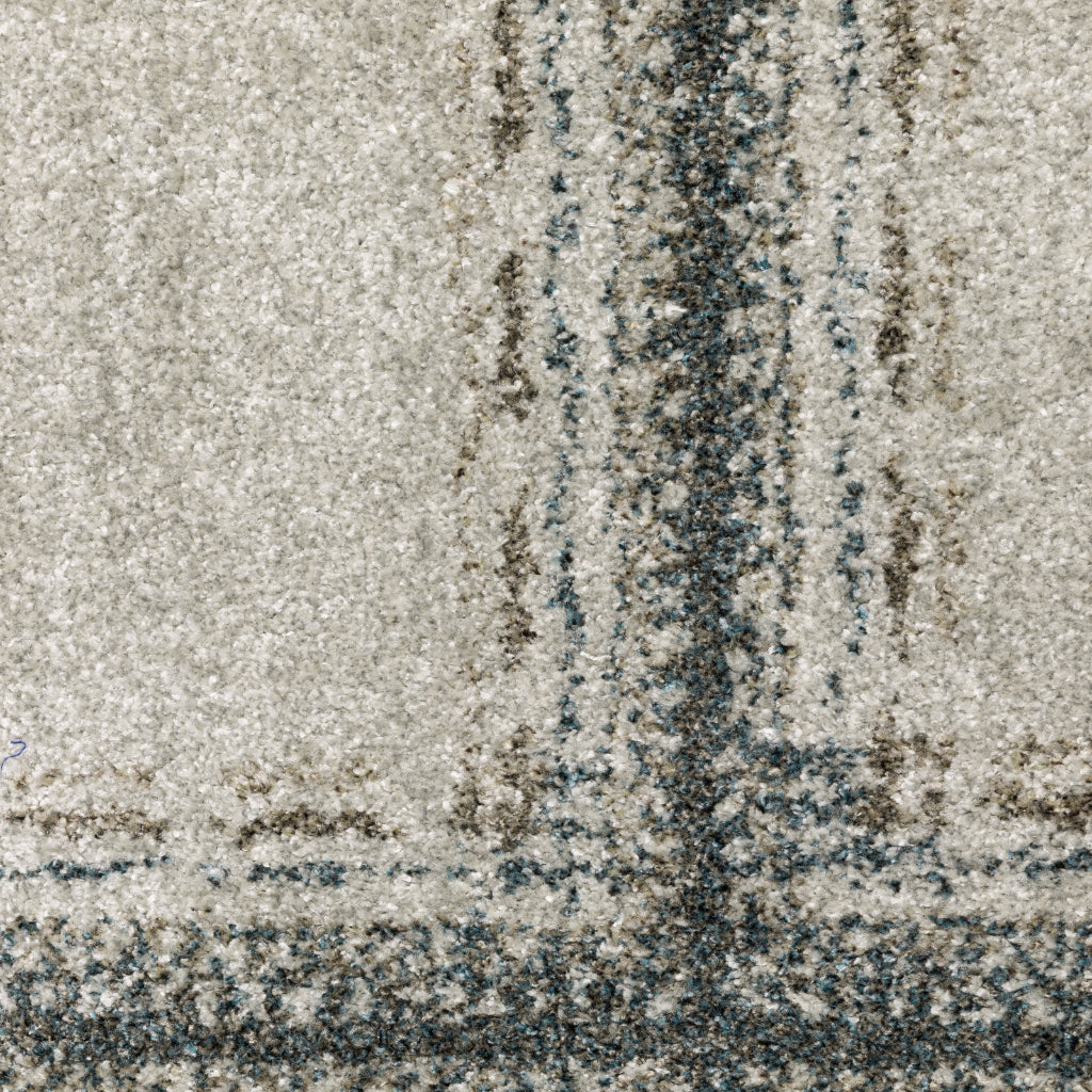 Oriental Weavers Alton 092E9 Gray Rectangle Indoor Runner - Luxurious Machine Made Rug with Geometric Design-