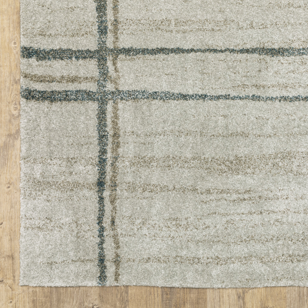 Oriental Weavers Alton 501Z9 Gray Rectangle Indoor Runner - Luxurious Soft Modern Rug with Distressed Block Design-