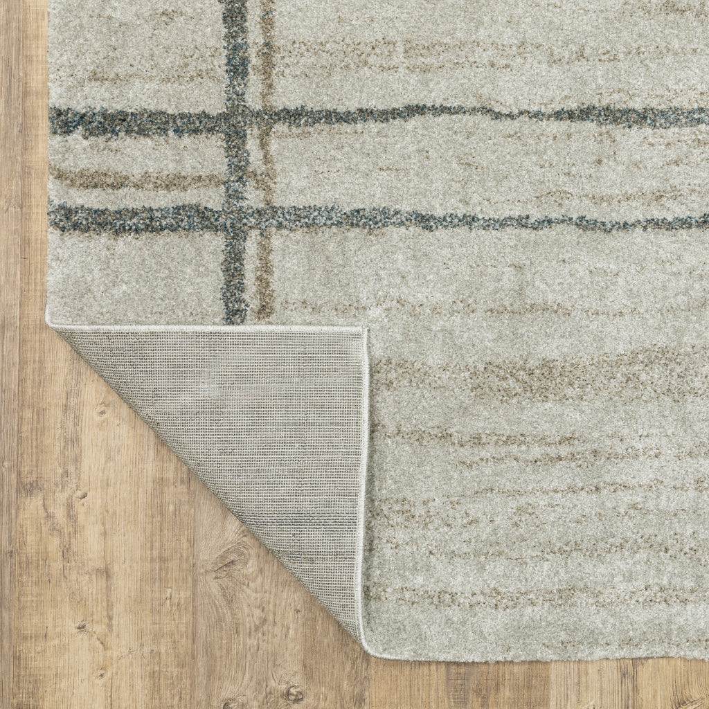 Oriental Weavers Alton 501Z9 Gray Rectangle Indoor Runner - Luxurious Soft Modern Rug with Distressed Block Design-