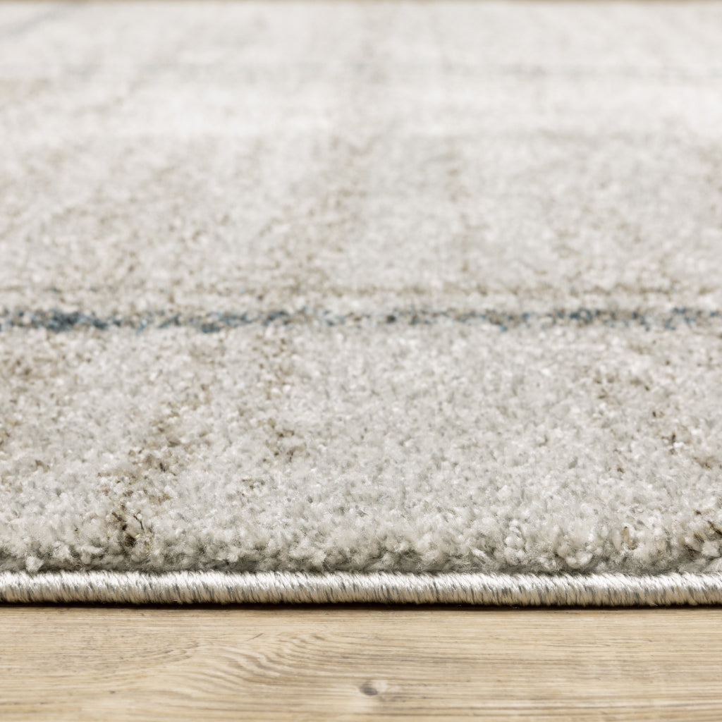Oriental Weavers Alton 501Z9 Gray Rectangle Indoor Runner - Luxurious Soft Modern Rug with Distressed Block Design-