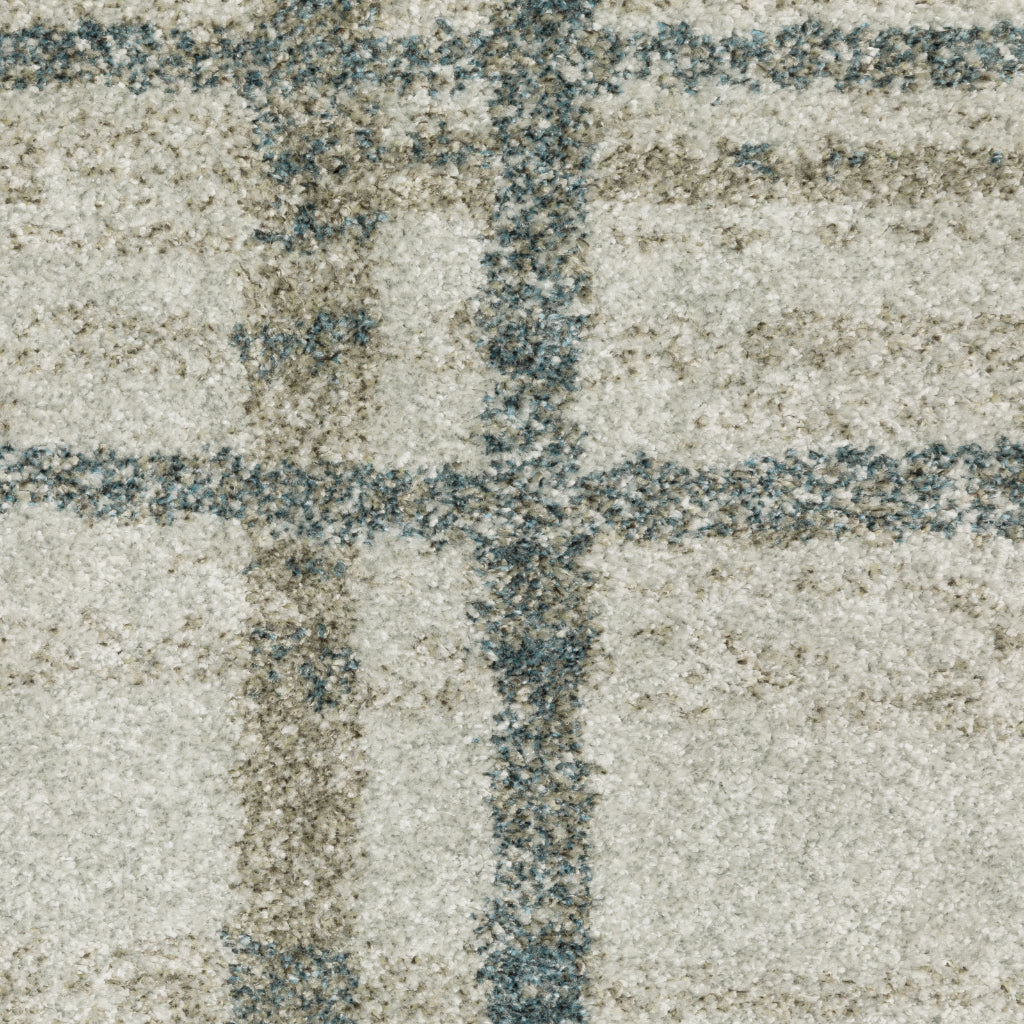Oriental Weavers Alton 501Z9 Gray Rectangle Indoor Runner - Luxurious Soft Modern Rug with Distressed Block Design-