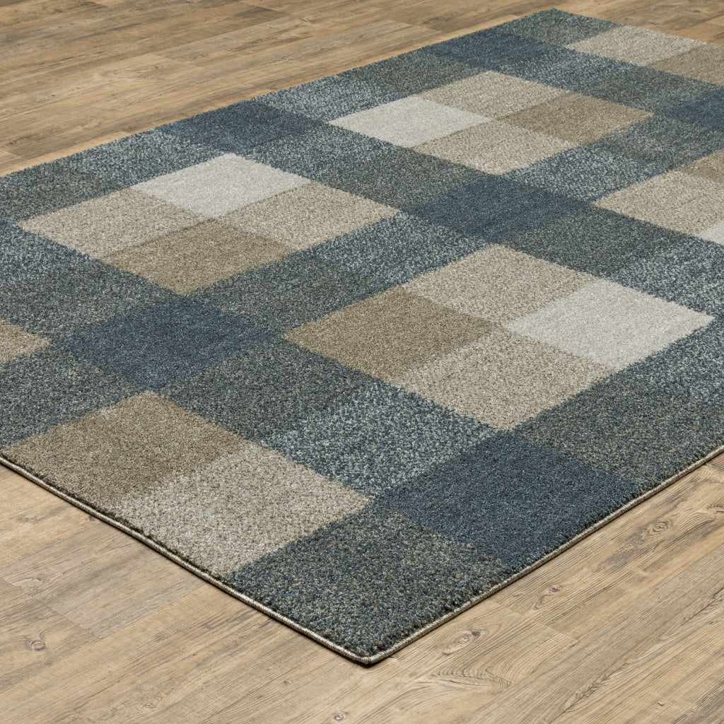 Oriental Weavers Alton 5093X Multicolor Rectangle Indoor Area Rug - Luxurious Farmhouse Rug with Plaid Pattern-