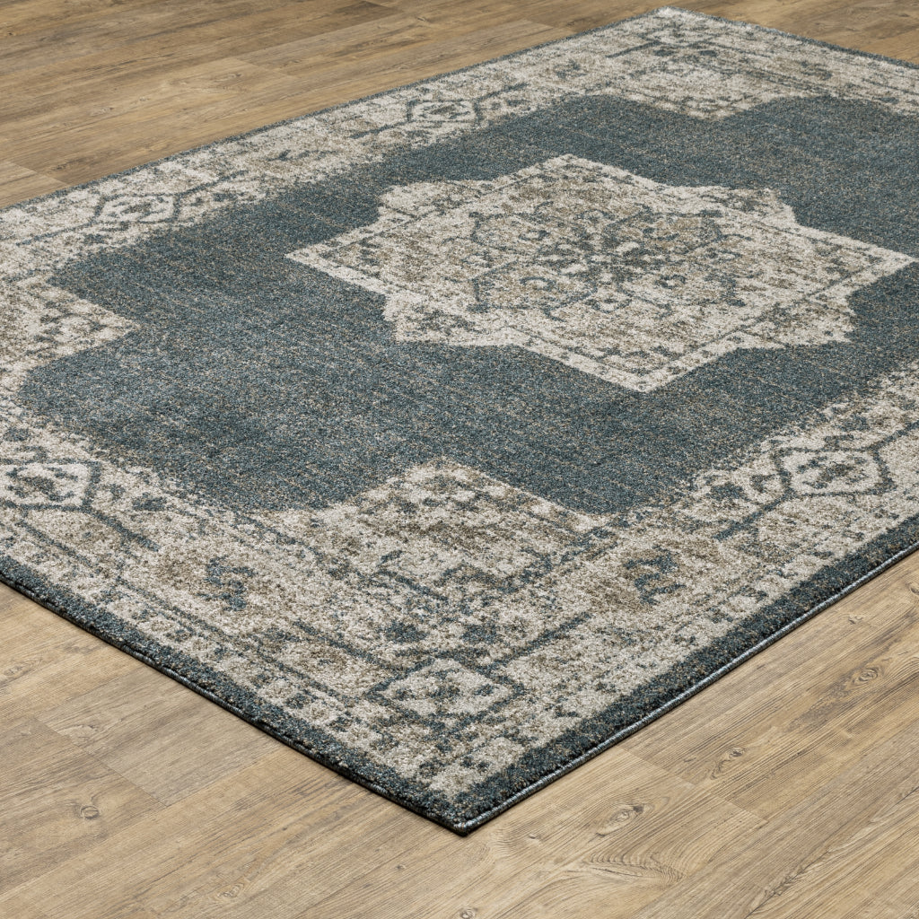 Oriental Weavers Alton 5501B Multicolor Rectangle Indoor Area Rug - Traditional Vintage Rug with Medallion Design-