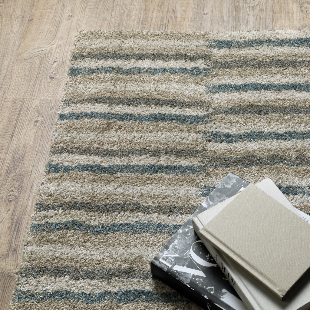 Oriental Weavers Alton 5502D Multicolor Rectangle Indoor Area Rug - Elegant Contemporary Rug with Stripe Design-