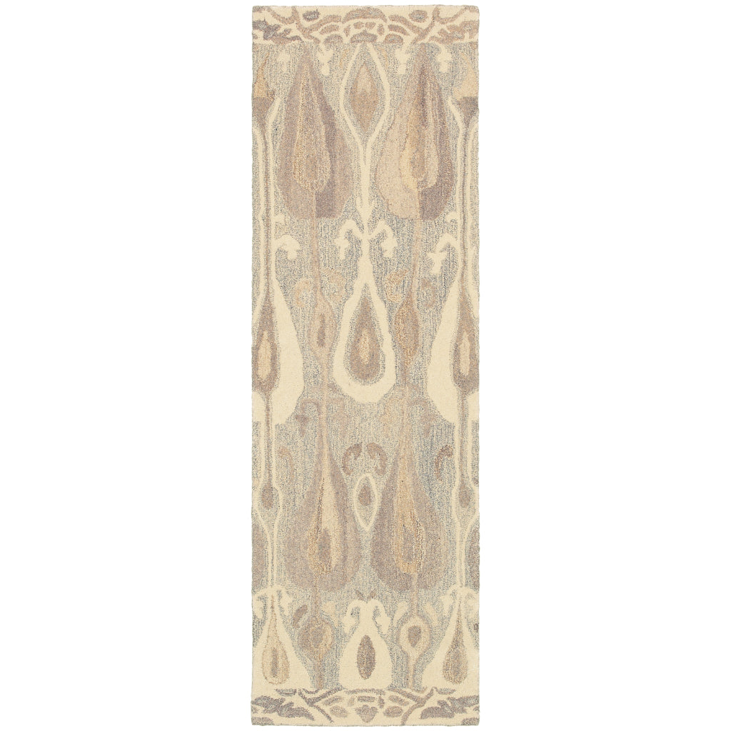 Oriental Weavers Anastasia 68000 Multicolor Rectangle Indoor Runner - Hand Tufted Bohemian Rug Made of 100% Wool with Abstract Design-