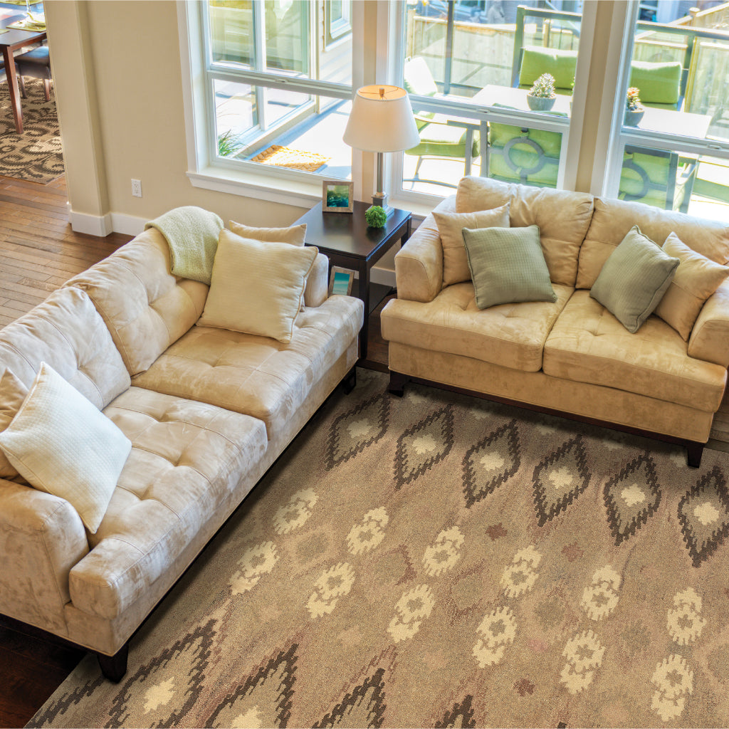 Oriental Weavers Anastasia 68001 Multicolor Rectangle Indoor Area Rug - Hand Tufted Bohemian Rug Made of 100% Wool with Abstract Design-
