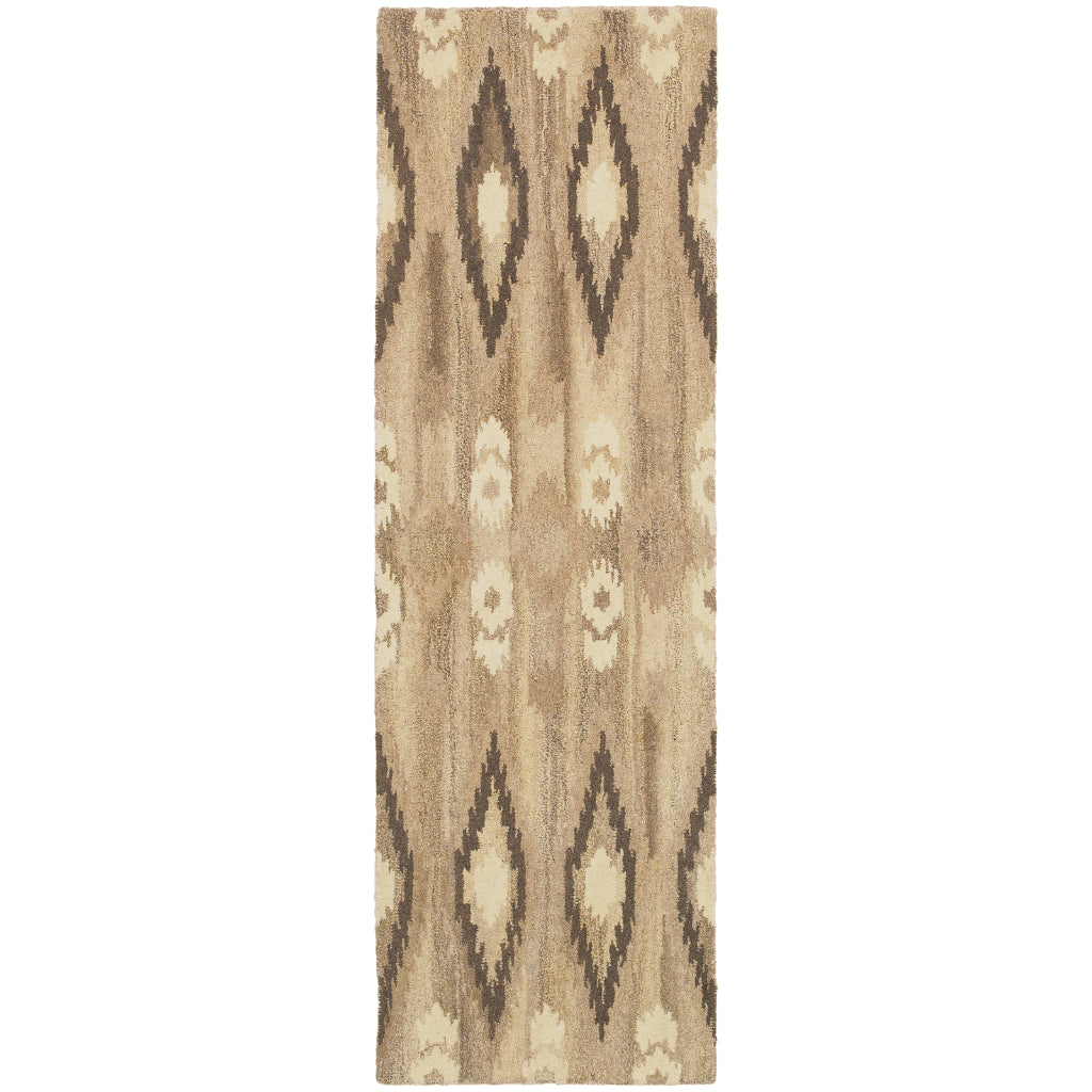 Oriental Weavers Anastasia 68001 Multicolor Rectangle Indoor Runner - Hand Tufted Bohemian Rug Made of 100% Wool with Abstract Design-