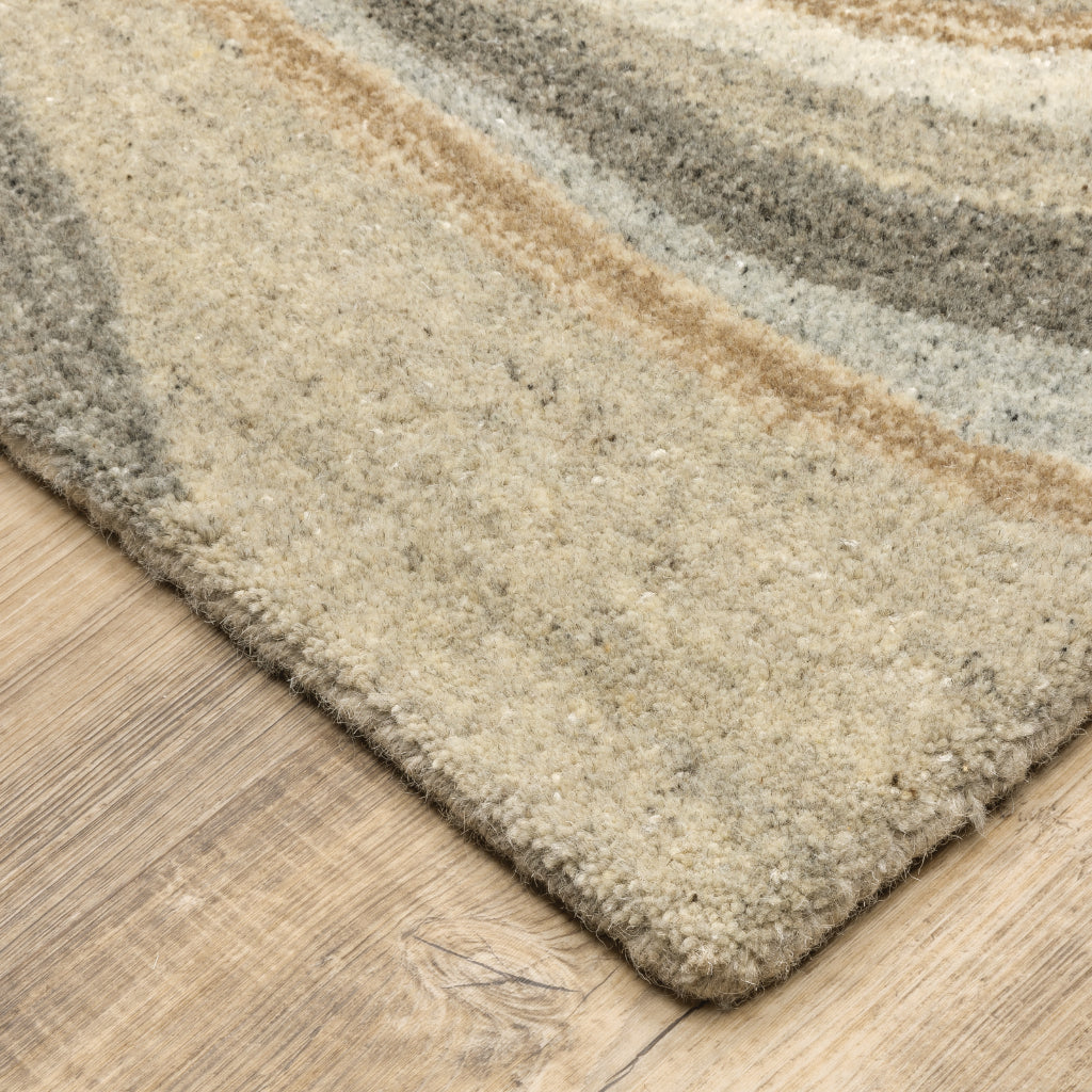 Oriental Weavers Anastasia 68007 Multicolor Rectangle Indoor Runner - Hand Tufted Contemporary Rug Made of 100% Wool with Abstract Design-