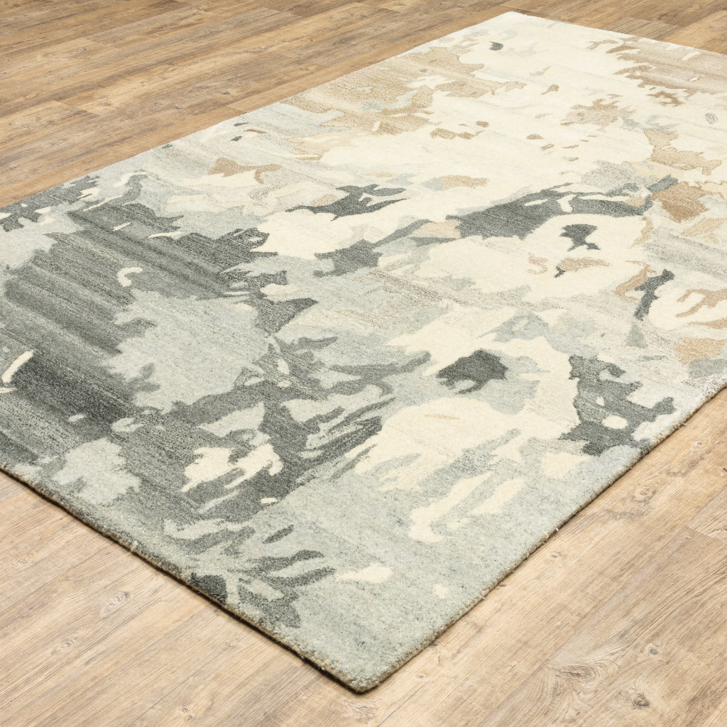 Oriental Weavers Anastasia 68009 Multicolor Rectangle Indoor Area Rug - Hand Tufted Contemporary Rug Made of 100% Wool with Abstract Design-