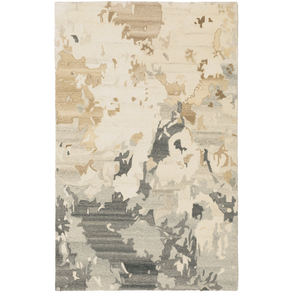 Oriental Weavers Anastasia 68009 Multicolor Rectangle Indoor Area Rug - Hand Tufted Contemporary Rug Made of 100% Wool with Abstract Design-